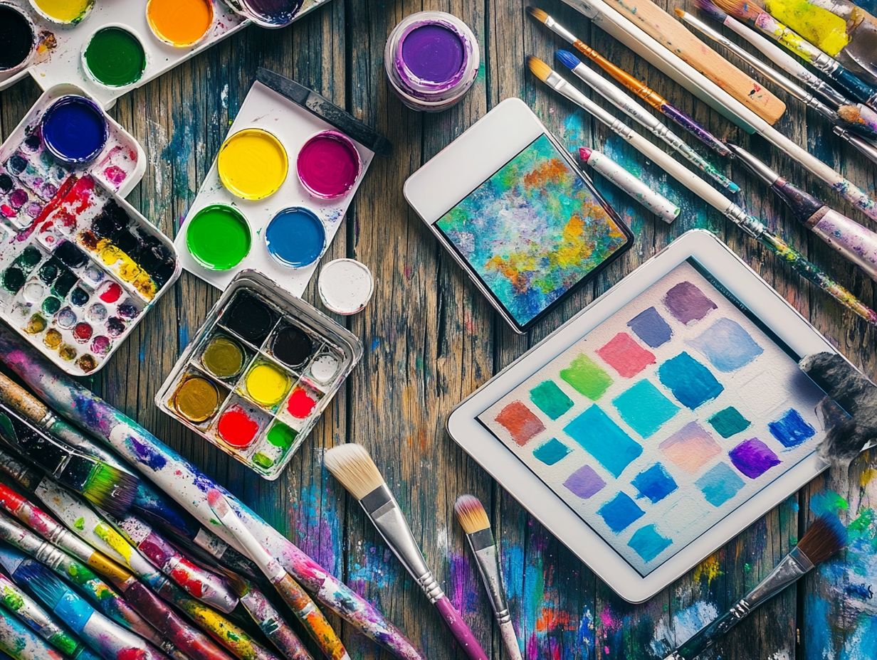 Image showing examples of creative apps for artist development