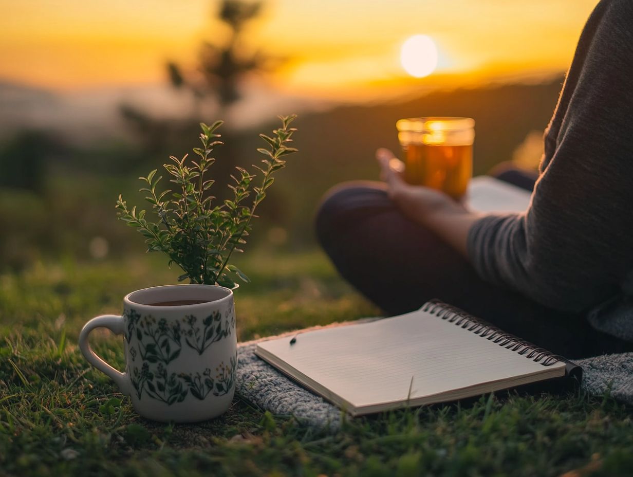 A serene environment to practice mindfulness