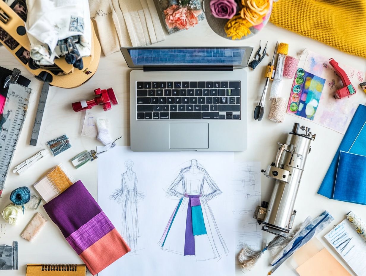 Image illustrating Frequently Asked Questions about fashion design courses.