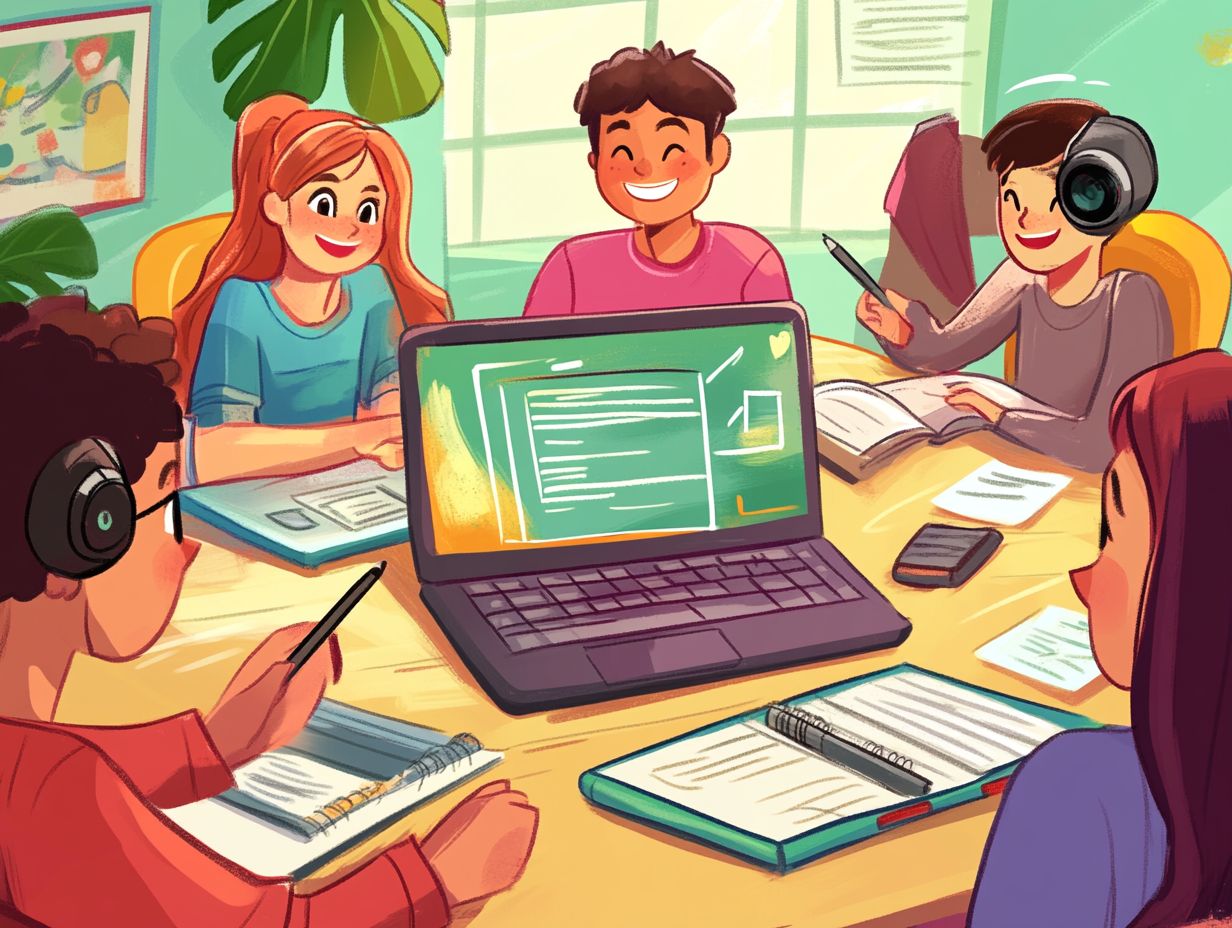 An infographic explaining the benefits of making friends in online courses.